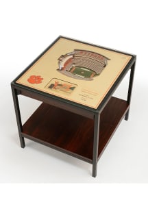 Clemson Tigers 25-Layer Lighted StadiumView Brown End Table
