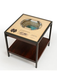 Notre Dame Fighting Irish 25-Layer Lighted StadiumView Brown End Table