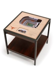 Texas Longhorns 25-Layer Lighted StadiumView Brown End Table