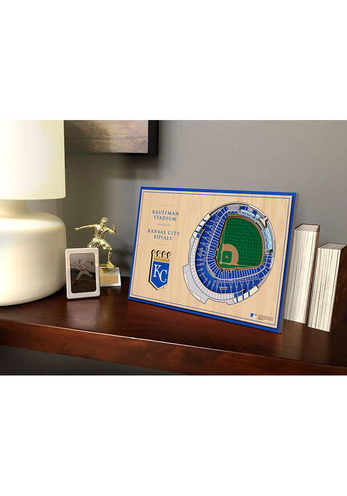 Kansas City Royals 3D Desktop Stadium View Blue Desk Accessory