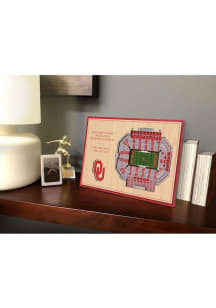 Oklahoma Sooners 3D Desktop Stadium View Crimson Desk Accessory
