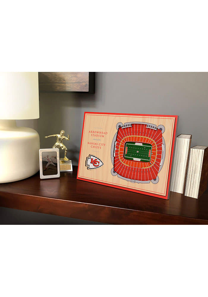 Kansas City Chiefs 25 Layer Lighted StadiumView End Table