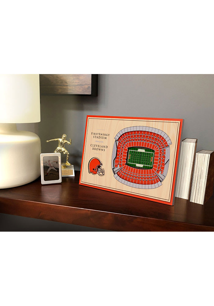 Cleveland Browns 3D Desktop Stadium View Brown Desk Accessory