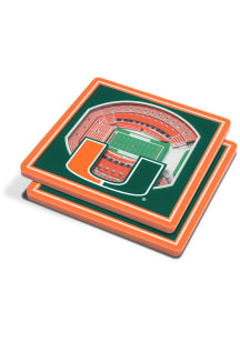 Miami Hurricanes 3D Stadium View Coaster