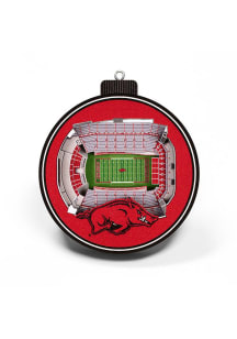 Arkansas Razorbacks 3D Stadium View Ornament