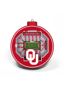 Oklahoma Sooners 3D Stadium View Ornament