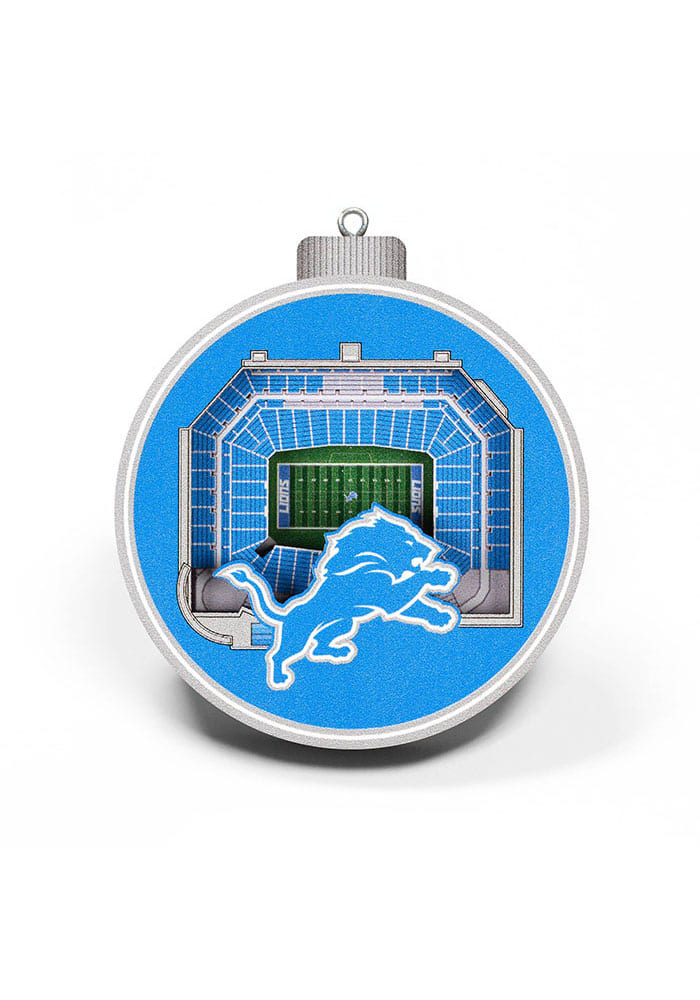 Designed and 3D printed a Detroit Lions Christmas Ornament : r/detroitlions