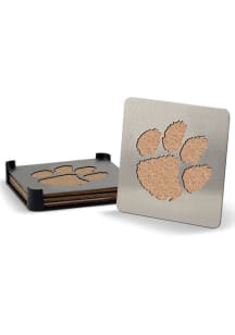 Clemson Tigers 4 Pack Stainless Steel Boaster Coaster