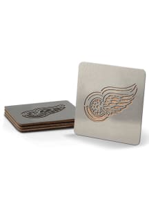 Detroit Red Wings 4 Pack Stainless Steel Boaster Coaster