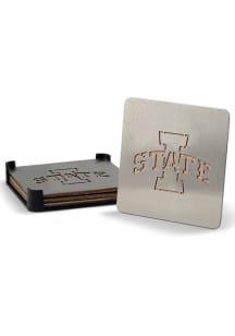 Iowa State Cyclones 4 Pack Stainless Steel Boaster Coaster