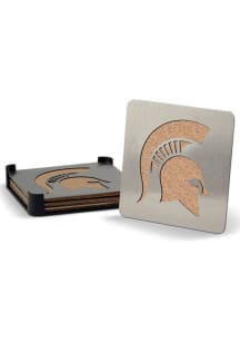 Michigan State Spartans 4 Pack Stainless Steel Boaster Coaster
