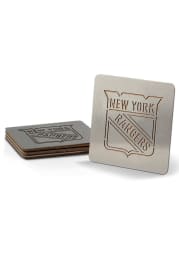New York Rangers 4 Pack Stainless Steel Boaster Coaster
