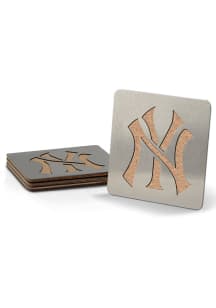 New York Yankees 4 Pack Stainless Steel Boaster Coaster