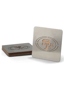 San Francisco 49ers 4 Pack Stainless Steel Boaster Coaster