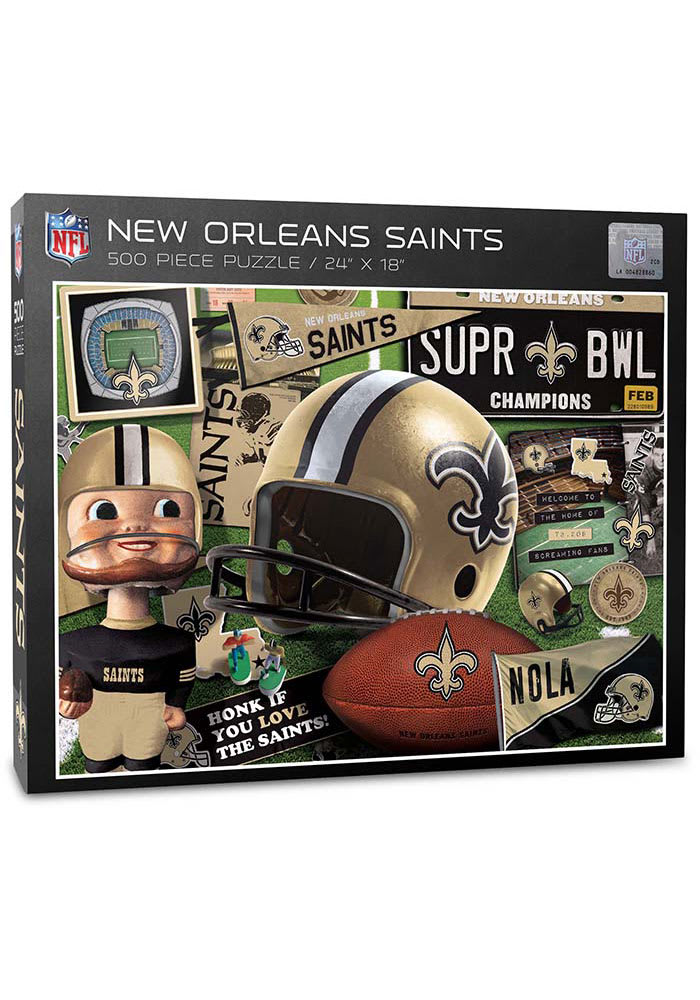 NFL New Orleans Saints 500pc Retro Series Puzzle