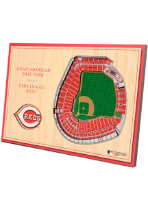 Cincinnati Reds 3D Desktop Stadium View Red Desk Accessory
