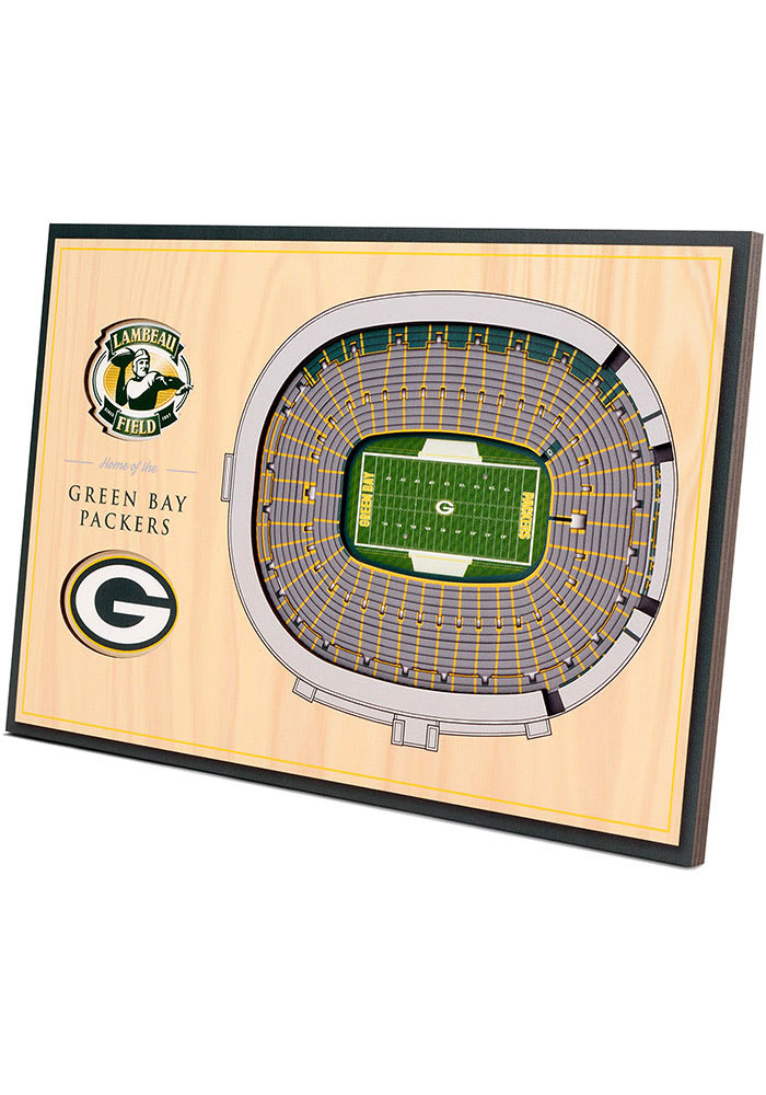 Green Bay Packers 3D Desktop Stadium View Green Desk Accessory