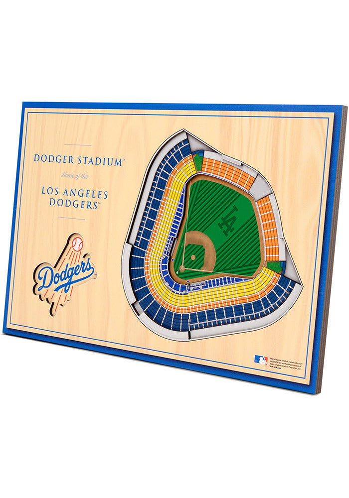Los Angeles Dodgers 3D Desktop Stadium View Blue Desk Accessory