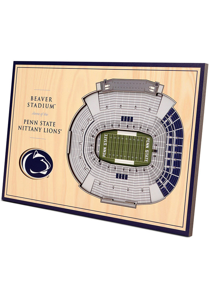Penn State Nittany Lions 3D Desktop Stadium View Blue Desk Accessory