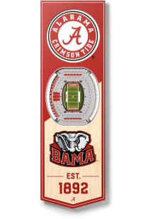 Alabama Crimson Tide 6x19 inch 3D Stadium Banner