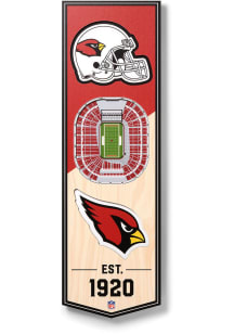 Arizona Cardinals 6x19 inch 3D Stadium Banner