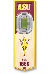 Arizona State Sun Devils 6x19 inch 3D Stadium Banner