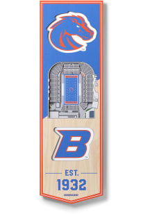 Boise State Broncos 6x19 inch 3D Stadium Banner
