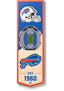Buffalo Bills 6x19 inch 3D Stadium Banner