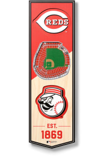Cincinnati Reds 6x19 inch 3D Stadium Banner