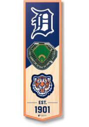 Detroit Tigers 6x19 inch 3D Stadium Banner