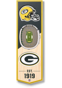 Green Bay Packers 6x19 inch 3D Stadium Banner
