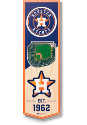 Houston Astros 6x19 inch 3D Stadium Banner