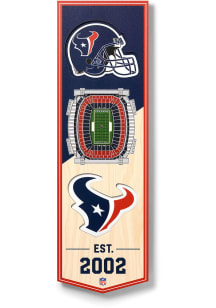 Houston Texans 6x19 inch 3D Stadium Banner