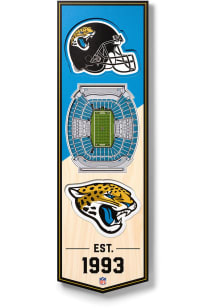 Jacksonville Jaguars 6x19 inch 3D Stadium Banner