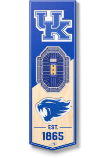 Kentucky Wildcats 6x19 inch 3D Stadium Banner
