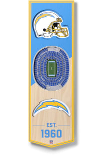 Los Angeles Chargers 6x19 inch 3D Stadium Banner