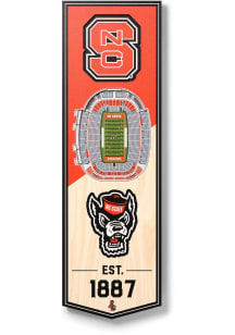 NC State Wolfpack 6x19 inch 3D Stadium Banner