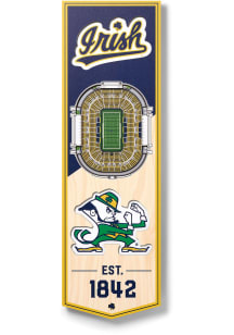 Notre Dame Fighting Irish 6x19 inch 3D Stadium Banner