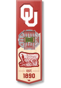 Oklahoma Sooners 6x19 inch 3D Stadium Banner