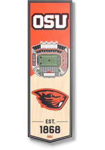 Oregon State Beavers 6x19 inch 3D Stadium Banner
