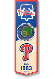 Philadelphia Phillies 6x19 inch 3D Stadium Banner