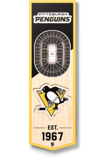 Pittsburgh Penguins 6x19 inch 3D Stadium Banner