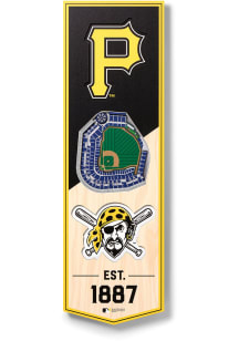 Pittsburgh Pirates 6x19 inch 3D Stadium Banner