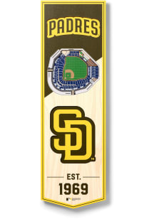 San Diego Padres 6x19 inch 3D Stadium Banner