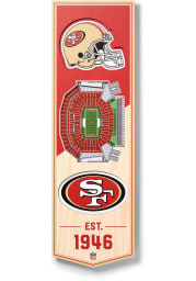 San Francisco 49ers 6x19 inch 3D Stadium Banner
