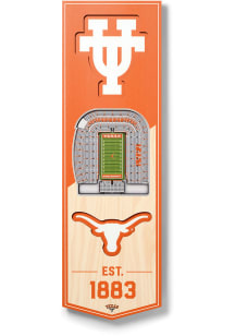 Texas Longhorns 6x19 inch 3D Stadium Banner