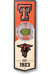 Texas Tech Red Raiders 6x19 inch 3D Stadium Banner