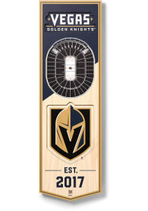 Vegas Golden Knights 6x19 inch 3D Stadium Banner