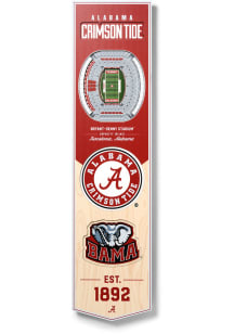 Alabama Crimson Tide 8x32 inch 3D Stadium Banner