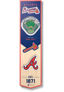 Atlanta Braves 8x32 inch 3D Stadium Banner